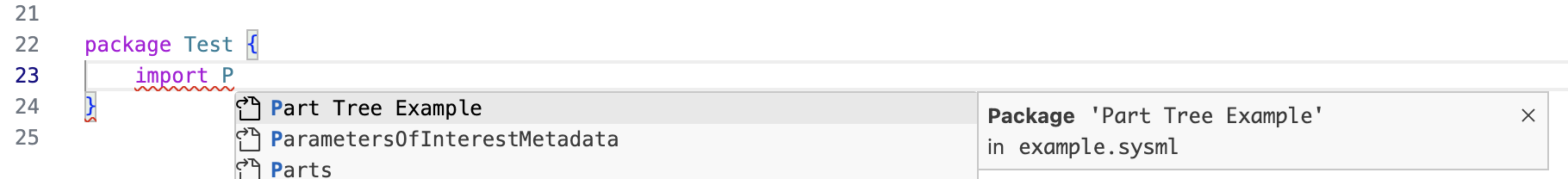 Auto completion of a non-keyword