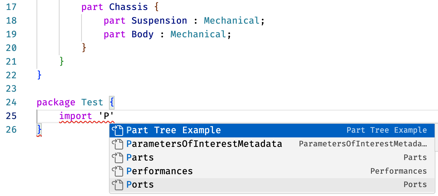Auto completion of a non-keyword